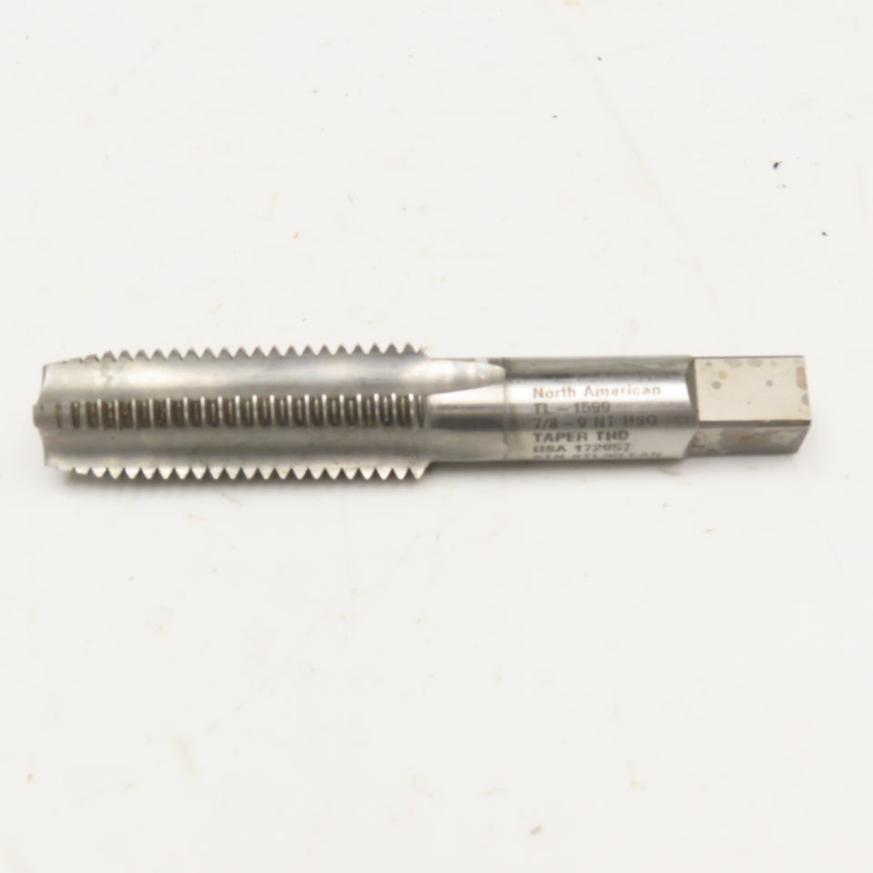 North American 7/8-9 NT HSG Taper Flute Clean Up Tap TiAIN Coated