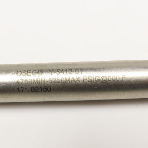 Oseco 171.02150 Extruder Burst Plug 4750-5250MAS PSIG @ 600°F 1/2"-20 UNF 6" OAL
