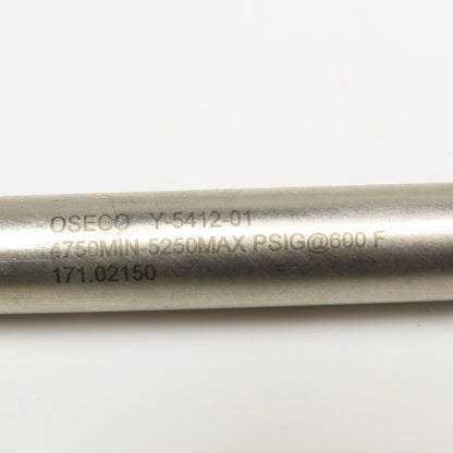 Oseco 171.02150 Extruder Burst Plug 4750-5250MAS PSIG @ 600°F 1/2"-20 UNF 6" OAL