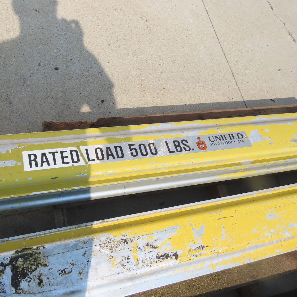 Unified Ind. 500LB Ceiling Hung Bridge Crane Monorail Rail 20' Run 16' Span