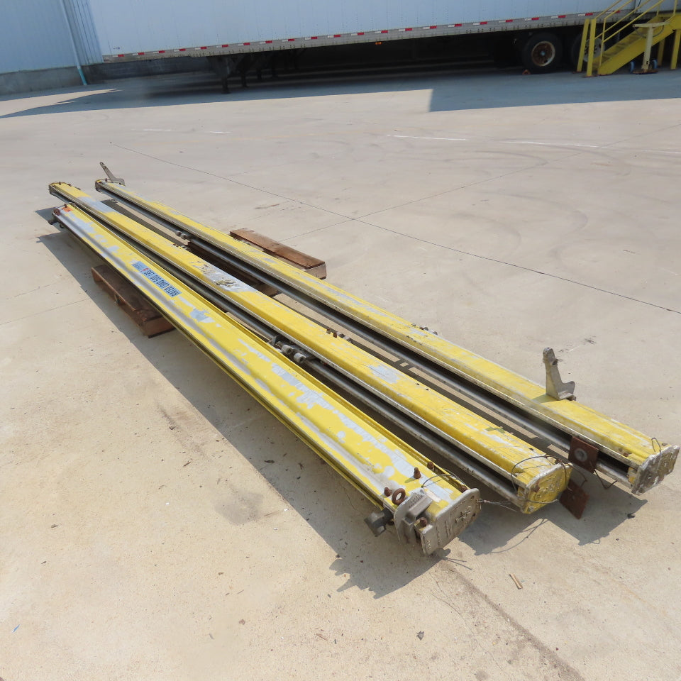 Unified Ind. 500LB Ceiling Hung Bridge Crane Monorail Rail 20' Run 16' Span