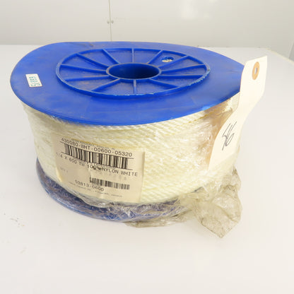 Orion 430080-WHT-00600-05320 1/4" x 600' TW White 100% Nylon Rope
