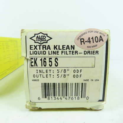 Alco EK165S Extra Klean Liquid Line Filter Drier 5/8" ODF Ports Lot Of 2