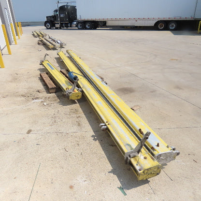 Unified 1000LB 1/2 Ton Ceiling Hung Bridge Crane Monorail Rail 20' Run 110" Span