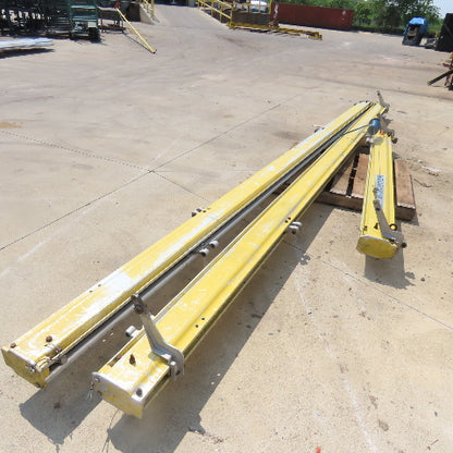 Unified 1000LB 1/2 Ton Ceiling Hung Bridge Crane Monorail Rail 20' Run 110" Span