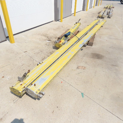 Unified 1000LB 1/2 Ton Ceiling Hung Bridge Crane Monorail Rail 20' Run 110" Span
