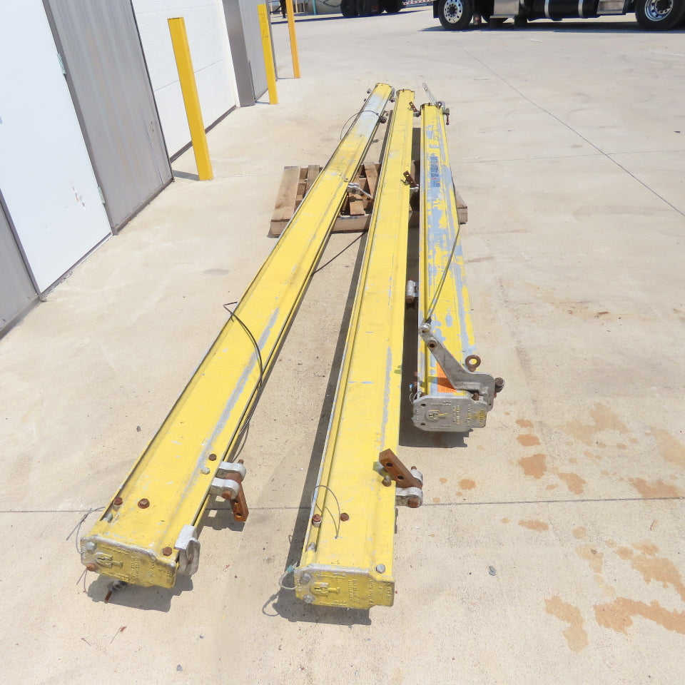 Unified 500LB 1/4 Ton Ceiling Hung Bridge Crane Monorail Rail 22' Run 16' Span