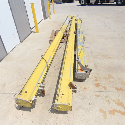 Unified 500LB 1/4 Ton Ceiling Hung Bridge Crane Monorail Rail 22' Run 16' Span