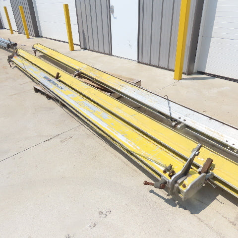 Unified 500LB 1/4 Ton Ceiling Hung Bridge Crane Monorail Rail 22' Run 16' Span