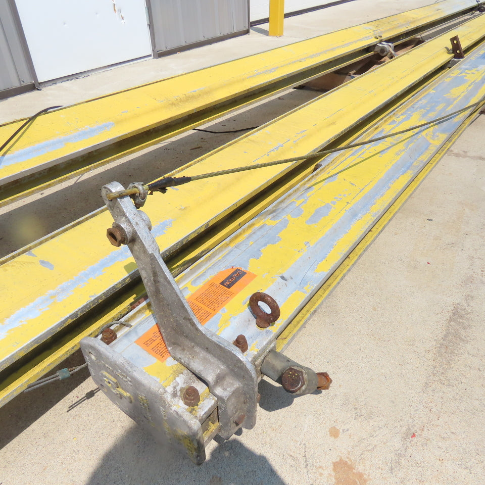 Unified 500LB 1/4 Ton Ceiling Hung Bridge Crane Monorail Rail 22' Run 16' Span