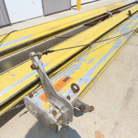 Unified 500LB 1/4 Ton Ceiling Hung Bridge Crane Monorail Rail 22' Run 16' Span