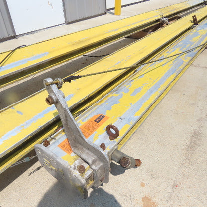 Unified 500LB 1/4 Ton Ceiling Hung Bridge Crane Monorail Rail 22' Run 16' Span