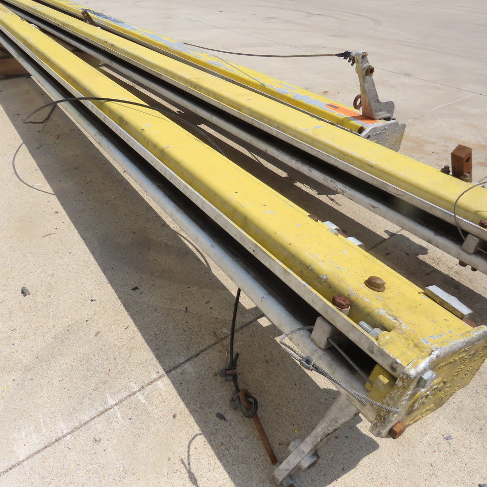 Unified 500LB 1/4 Ton Ceiling Hung Bridge Crane Monorail Rail 22' Run 16' Span