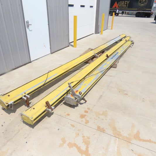 Unified 500LB 1/4 Ton Ceiling Hung Bridge Crane Monorail Rail 22' Run 16' Span