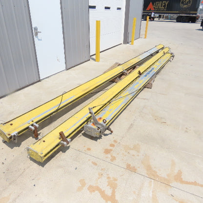 Unified 500LB 1/4 Ton Ceiling Hung Bridge Crane Monorail Rail 22' Run 16' Span