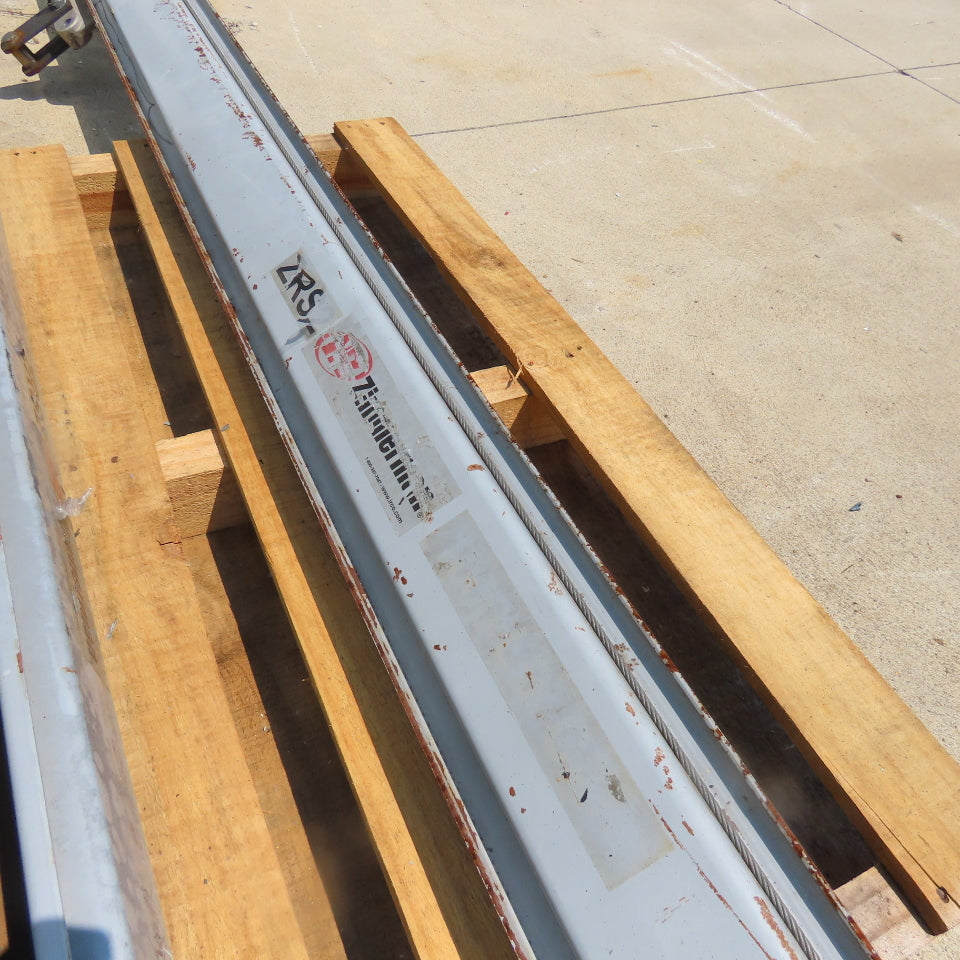 Zimmerman 1000LB 1/2 Ton Ceiling Hung Bridge Crane Monorail Rail 20' Run 15'Span
