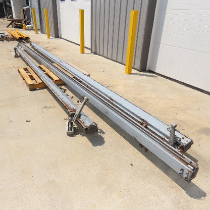 Zimmerman 1000LB 1/2 Ton Ceiling Hung Bridge Crane Monorail Rail 20' Run 15'Span