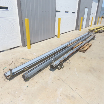 Zimmerman 1000LB 1/2 Ton Ceiling Hung Bridge Crane Monorail Rail 20' Run 15'Span