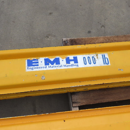 EMH 2000LB 1 Ton Ceiling Hung Bridge Crane Monorail Rail 119" Run Lot Of 2