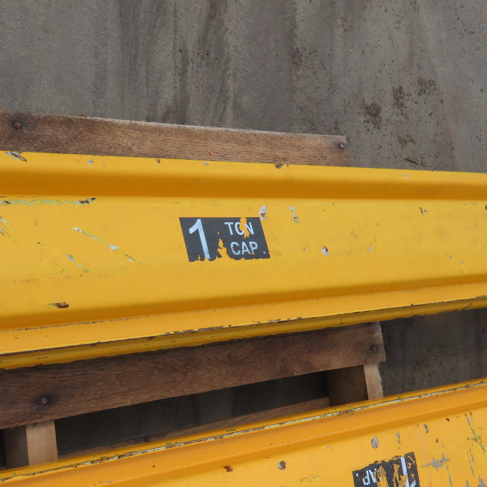 EMH 2000LB 1 Ton Ceiling Hung Bridge Crane Monorail Rail 119" Run Lot Of 2