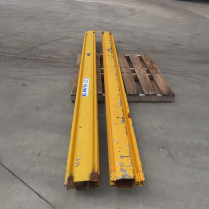 EMH 2000LB 1 Ton Ceiling Hung Bridge Crane Monorail Rail 119" Run Lot Of 2