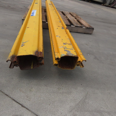 EMH 2000LB 1 Ton Ceiling Hung Bridge Crane Monorail Rail 119" Run Lot Of 2