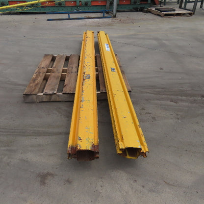 EMH 2000LB 1 Ton Ceiling Hung Bridge Crane Monorail Rail 119" Run Lot Of 2