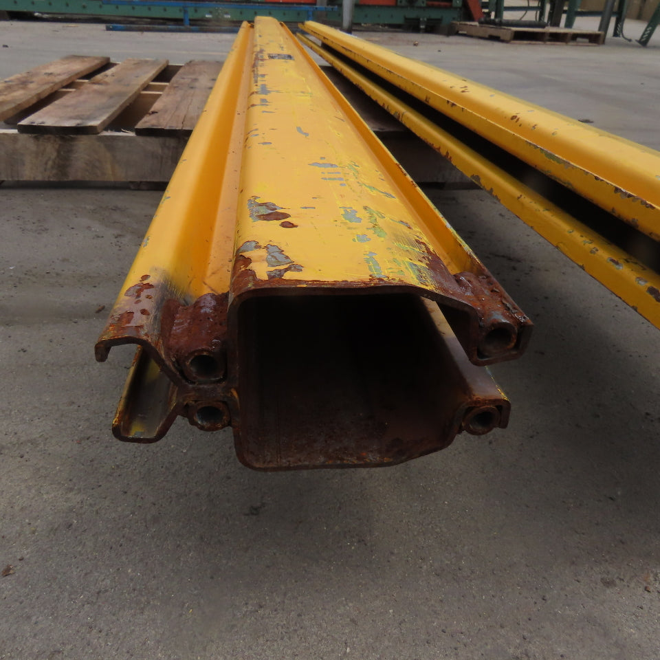EMH 2000LB 1 Ton Ceiling Hung Bridge Crane Monorail Rail 119" Run Lot Of 2