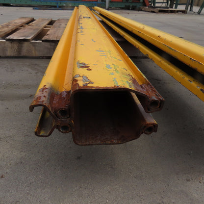 EMH 2000LB 1 Ton Ceiling Hung Bridge Crane Monorail Rail 119" Run Lot Of 2