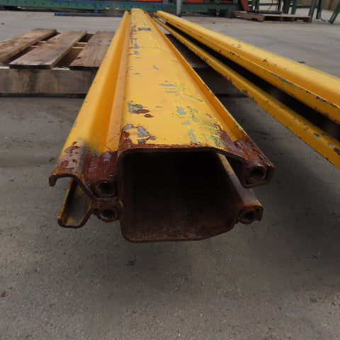 EMH 2000LB 1 Ton Ceiling Hung Bridge Crane Monorail Rail 119" Run Lot Of 2