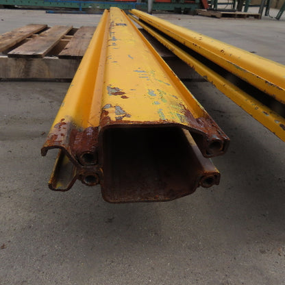 EMH 2000LB 1 Ton Ceiling Hung Bridge Crane Monorail Rail 119" Run Lot Of 2