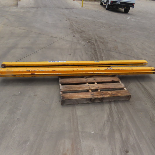 EMH 2000LB 1 Ton Ceiling Hung Bridge Crane Monorail Rail 119" Run Lot Of 2