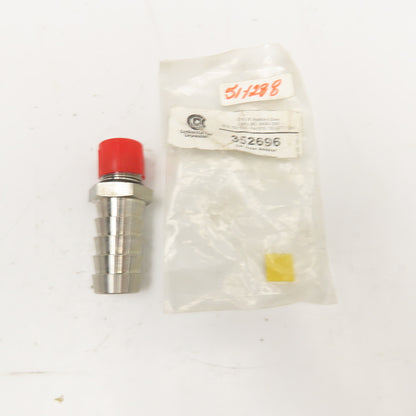 Continental Disc 352696 3/4" ID Hose Barb x 3/4" O-Ring Male Stainless Steel
