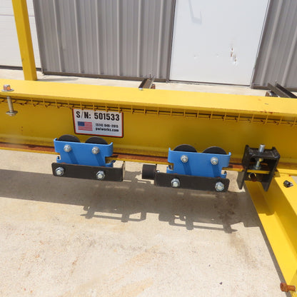 PWI 1/2 Ton 1000LB Overhead Bridge Crane 245" Travel 277-5/8" OAL