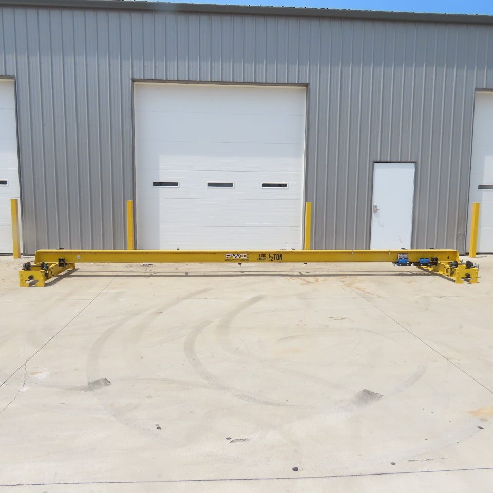 PWI 1/2 Ton 1000LB Overhead Bridge Crane 245" Travel 277-5/8" OAL