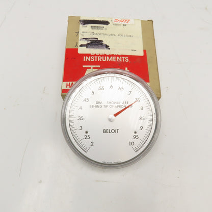 Beloit Mission 30-0264 Handwheel Analog Position Indicator Dial 5"