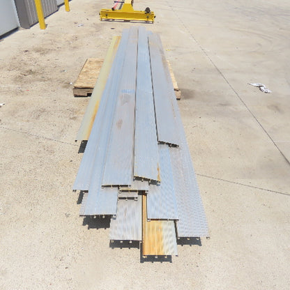 133"-182" Long Aluminum Interlocking Plank Decking 6-1/2"W x1" Thick  Lot Of 12