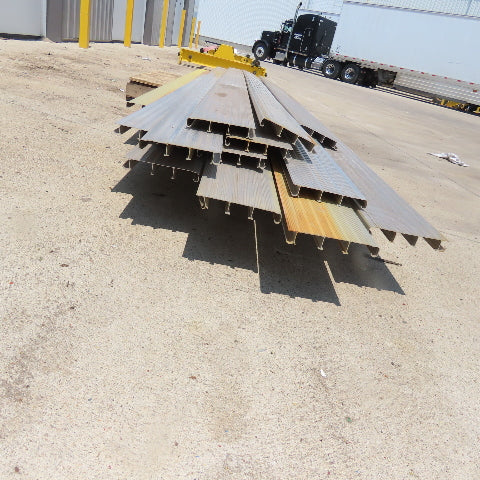 133"-182" Long Aluminum Interlocking Plank Decking 6-1/2"W x1" Thick  Lot Of 12