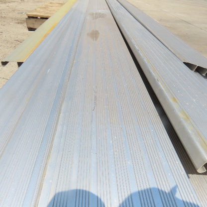 133"-182" Long Aluminum Interlocking Plank Decking 6-1/2"W x1" Thick  Lot Of 12
