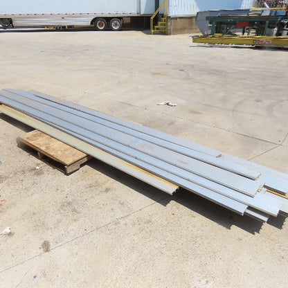 133"-182" Long Aluminum Interlocking Plank Decking 6-1/2"W x1" Thick  Lot Of 12