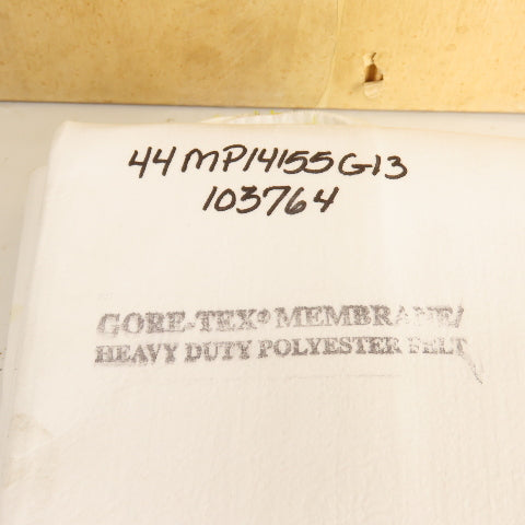 Gore-Tex 44MP14155G13 Membrane Polyester Felt Filter Bags 5"x 75" Long Lot Of 18
