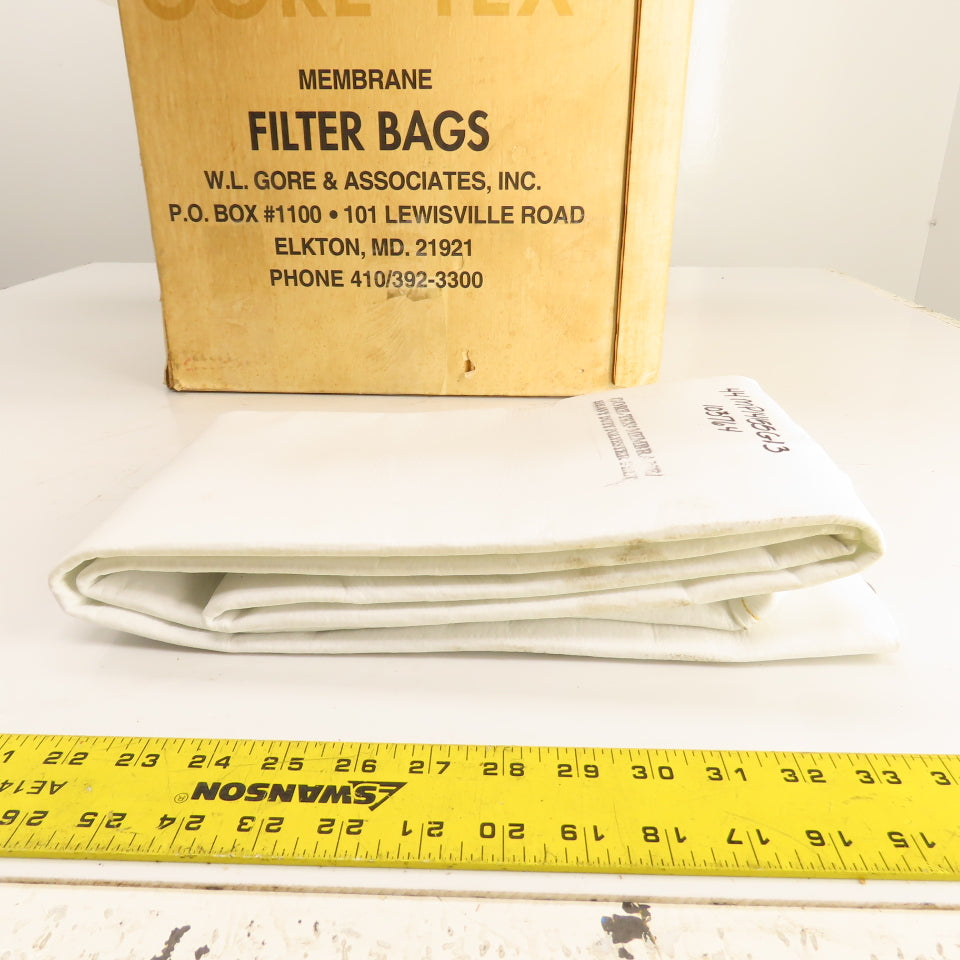Gore-Tex 44MP14155G13 Membrane Polyester Felt Filter Bags 5"x 75" Long Lot Of 18