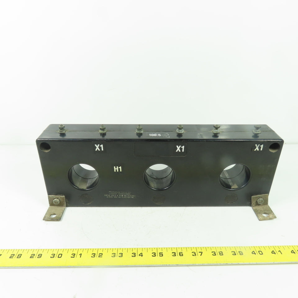 Westinghouse 9917D43H01 100:5 Ratio Current Transformer 10KV 600V 50-400Hz