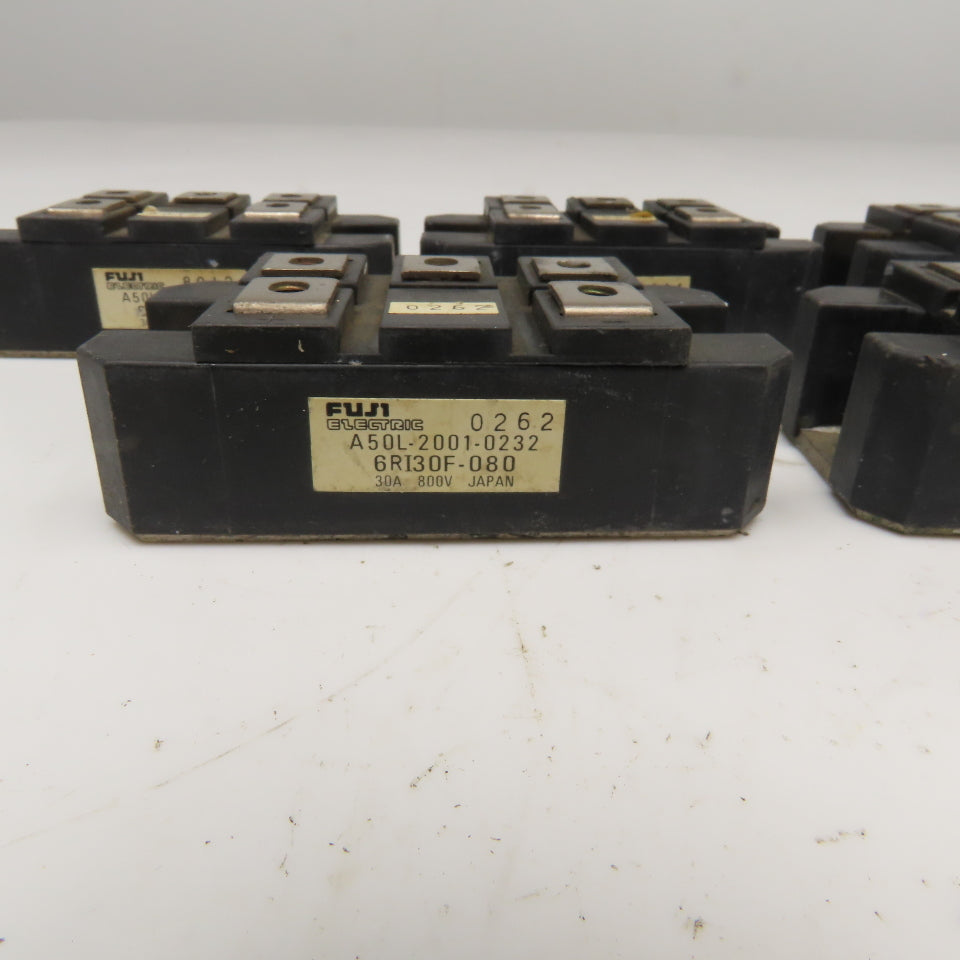 Fuji Electric A50L-2001-0232 Transistor Module 30A 800V Lot Of 5