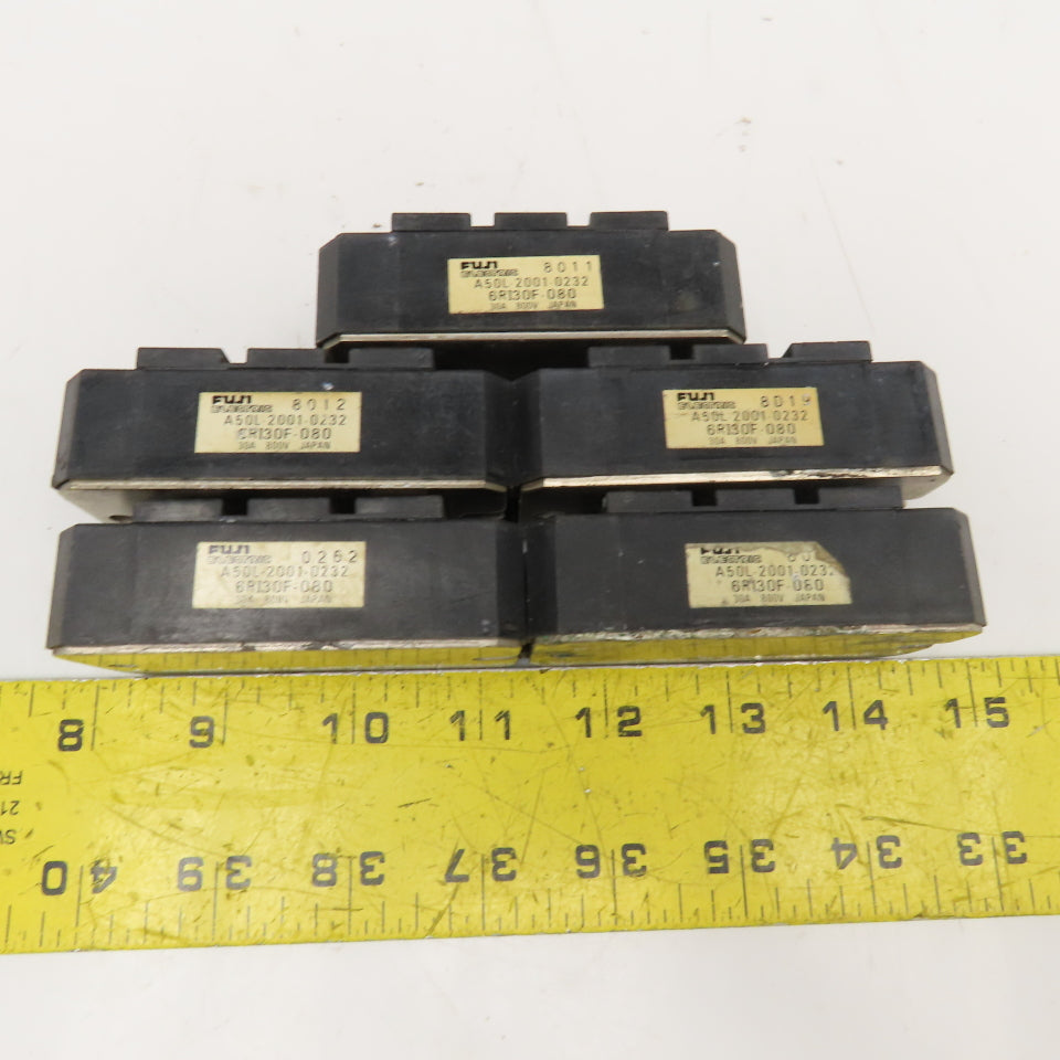 Fuji Electric A50L-2001-0232 Transistor Module 30A 800V Lot Of 5