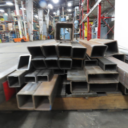 Lot Of 950+ LBS Steel Square Rectangle 19"-89"Long Multiple Sizes 1x1" 3x3" 6x6"