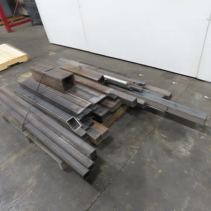 Lot Of 950+ LBS Steel Square Rectangle 19"-89"Long Multiple Sizes 1x1" 3x3" 6x6"