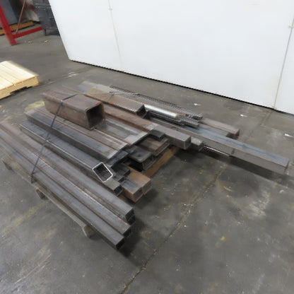 Lot Of 950+ LBS Steel Square Rectangle 19"-89"Long Multiple Sizes 1x1" 3x3" 6x6"