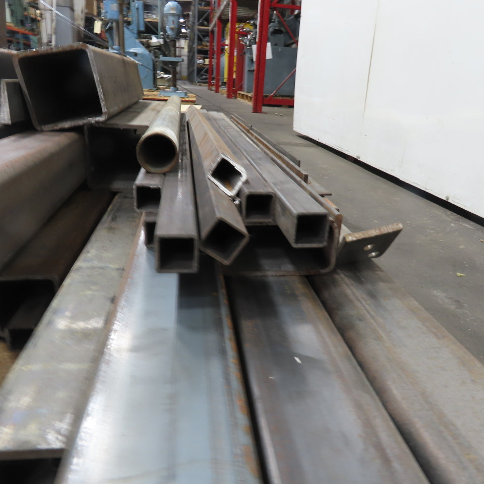 Lot Of 950+ LBS Steel Square Rectangle 19"-89"Long Multiple Sizes 1x1" 3x3" 6x6"