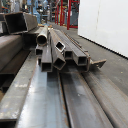 Lot Of 950+ LBS Steel Square Rectangle 19"-89"Long Multiple Sizes 1x1" 3x3" 6x6"